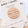 Personalised Save The Date Magnet Minimalist Cards, thumbnail 8 of 10