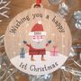 Personalised 1st Christmas Bauble Decoration, thumbnail 3 of 5