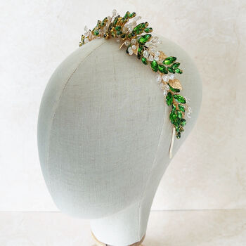 Vibrant Green Headpiece, 5 of 6