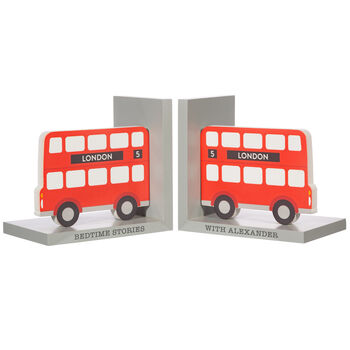 Personalised Kids London Bus Bookends, 7 of 9