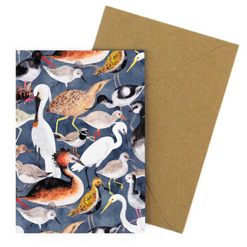 Aestes Wetland Birds Greeting Card, 5 of 5