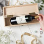 Personalised Wooden Engagement Wine Box, thumbnail 4 of 8