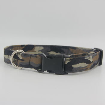 Dark Green Camouflage Dog Collar And Lead Accessory Set, 3 of 12