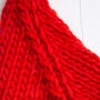 Children's Santa Hat Easy Knitting Kit, thumbnail 6 of 11