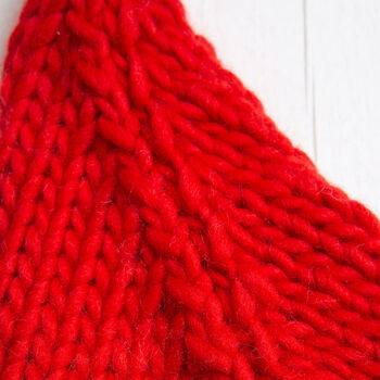 Children's Santa Hat Easy Knitting Kit, 6 of 11