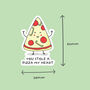 Pack Of Three | 'You Stole A Pizza My Heart' | Novelty Sticker, thumbnail 3 of 3