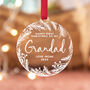 New Grandad Custom Keepsake Ornament, thumbnail 3 of 5