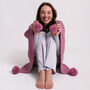 Beginners Pom Pom Blanket Crochet Kit, thumbnail 4 of 9