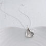 Silver Fingerprint Soft Heart Charm, thumbnail 3 of 6