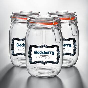 Glass Storage Jars With Vibrant Personalised Labels, 3 of 6