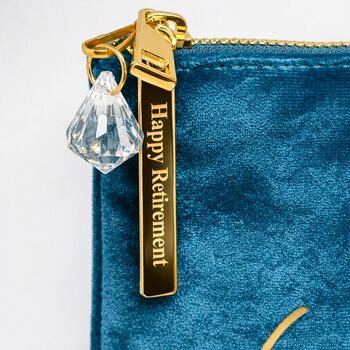 Velvet Feel Personalised Name Make Up Bag, Gift For Her, 2 of 12