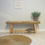 Wicker Bench With Shelving, thumbnail 7 of 9