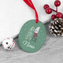 Personalised Oval Christmas Decoration, thumbnail 10 of 12