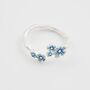 Forget Me Not Ring Silver, thumbnail 2 of 6