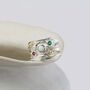 White Fire Opal, Emerald, And Pink Tourmaline Ring, thumbnail 3 of 7