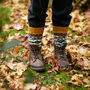 Fair Trade Fair Isle Handknit Waste Wool Legwarmers, thumbnail 5 of 12