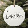 Personalised Name Christmas Bauble, thumbnail 1 of 2