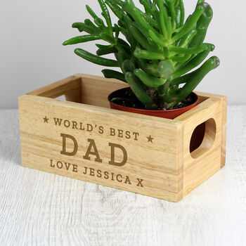 Personalised Mini World's Best Wooden Crate, 3 of 5