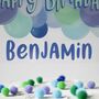 Personalised Balloon Cake Topper, Blue, thumbnail 4 of 7