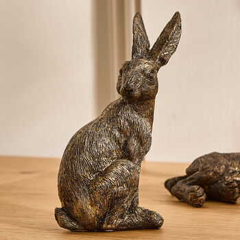 Set Of Three Mini Hare Easter Ornaments, 5 of 5