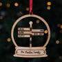 Personalised Family Christmas Signpost Bauble, thumbnail 3 of 5
