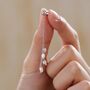 Sterling Silver Tiny Oval Pearl Long Dangle Earrings, thumbnail 5 of 12