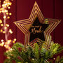 Personalised Memorial Star Christmas Tree Topper, thumbnail 2 of 4