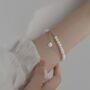 Sterling Silver Pearl Bead Bracelet, thumbnail 2 of 5