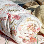 Peony Valley Cotton Quilted Throw, thumbnail 2 of 3