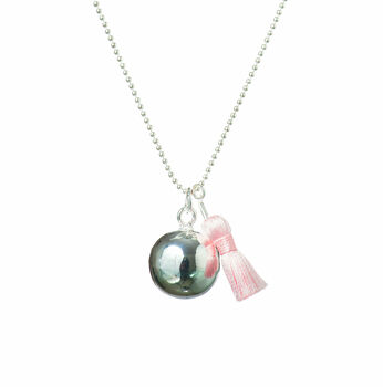 Bola Chime Pregnancy Necklace With Tassel, 4 of 8