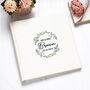 Personalised Ivory Mr And Mrs Wreath Photo Album, thumbnail 2 of 5