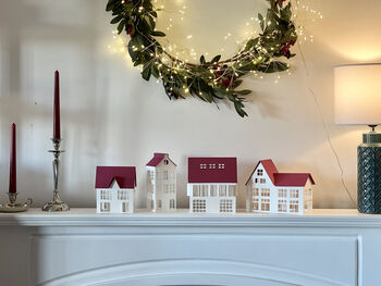 Cherry Red Christmas Village, Set 01, 6 of 6