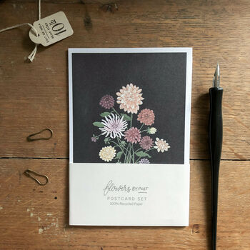 Hand Illustrated ‘Flowers By Post’ Postcard Set, 2 of 7