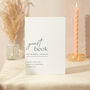 Wedding Guest Book Sign A4 Modern Typography Script, thumbnail 1 of 5