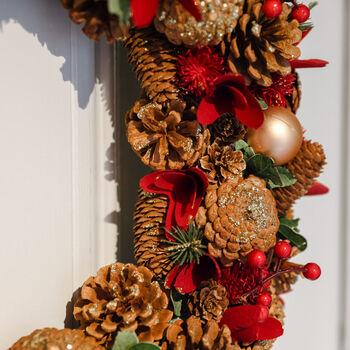 Canterbury Luxury Indoor Wreath With Bow, 7 of 9