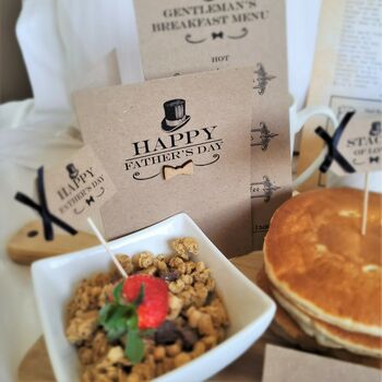 Personalised Father's Day Breakfast In Bed Kit, 10 of 12