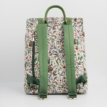 Green Garden Floral Buckle Backpack, 3 of 5