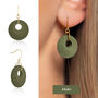 Layered Circular Earrings | Six Colours Available, thumbnail 7 of 9