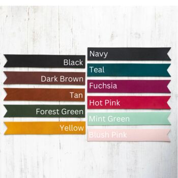 Set Of Two Personalised Leather Luggage Labels, 2 of 12