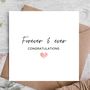 Just Married Congratulations Card, thumbnail 1 of 3