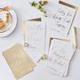 Gold Foiled Wedding Milestone Cards, thumbnail 1 of 3