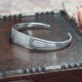 Wave Vintage Sugar Tong Bangle, thumbnail 4 of 6