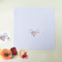 Thank You Silver Butterfly Heart Christmas Card, thumbnail 5 of 12