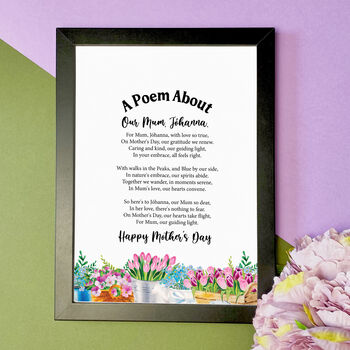 Personalised Poem Print Gift For Mum, 3 of 8