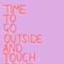 Touch Grass | Pink Art Print, thumbnail 3 of 3