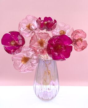 Pink Mix Bouquet Recycled Plastic Bottle Flowers, 12 of 12