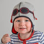 Kids Aviator Hat With Goggles, thumbnail 3 of 5