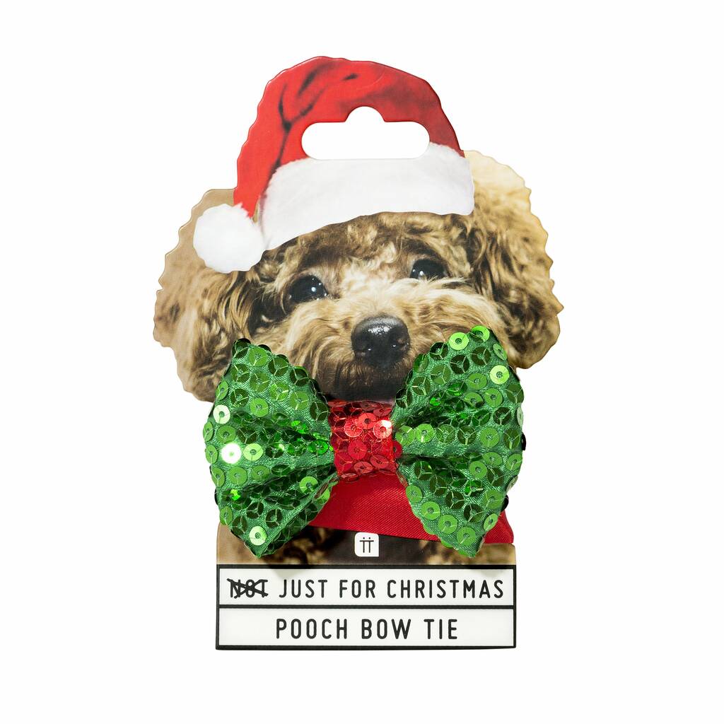Christmas Dog Bow Tie By all things Brighton beautiful