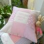 Baby Pink Nursery Name Cushion, thumbnail 8 of 8