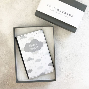 Cloud Personalised Passport Cover, 3 of 6